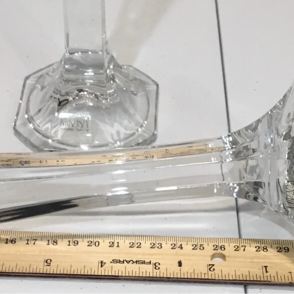 Pair of Mikasa Candle Holders 7” Made in Austria